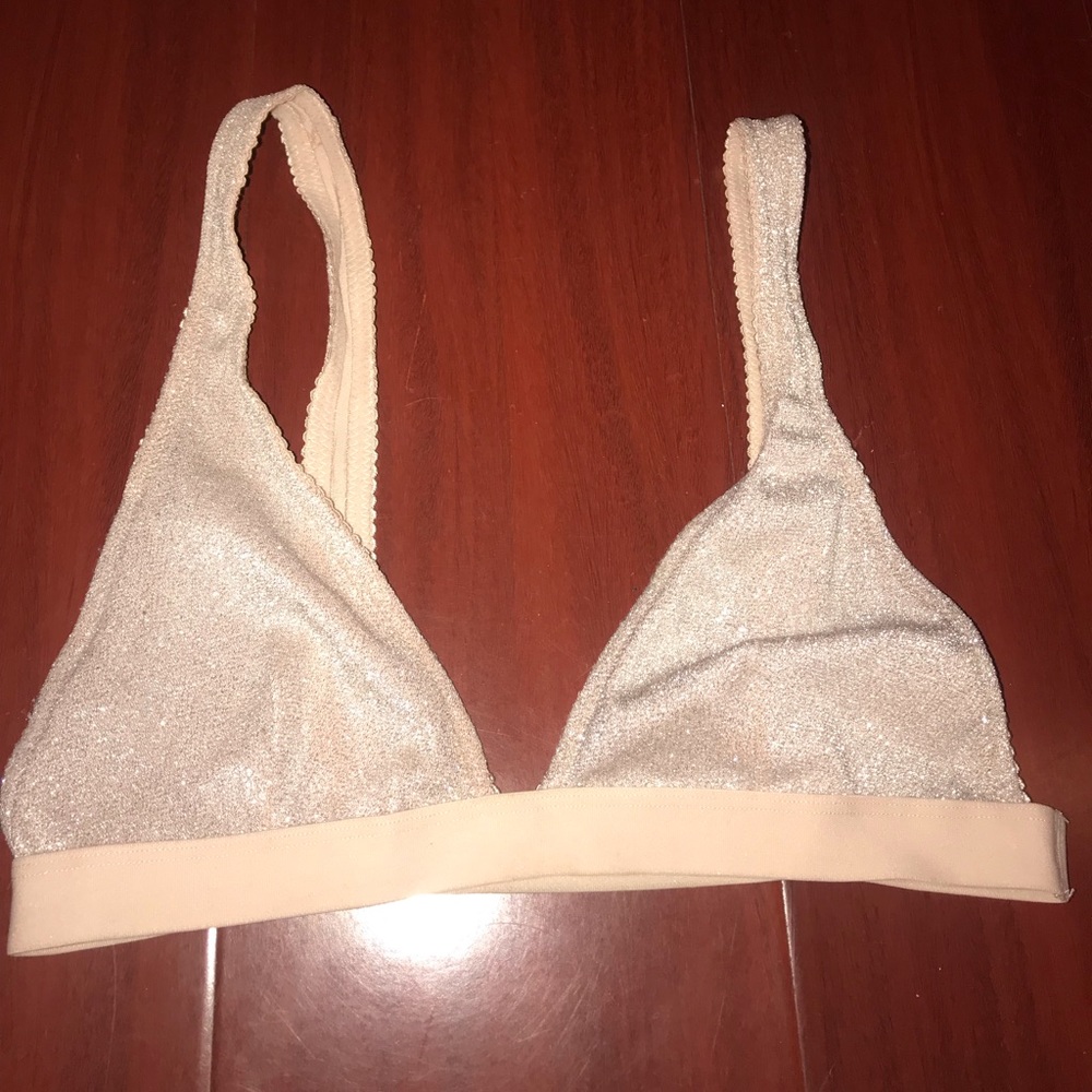 Light pink glitter bralette